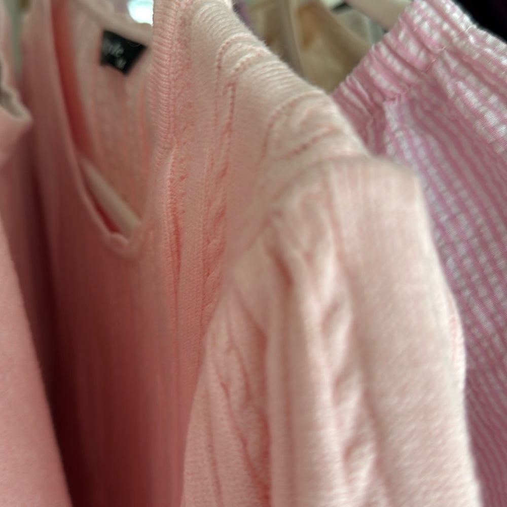 CHIC STYLE PINK SWEATER